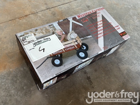 Unused Wagon Children All Terrain Farm Wagon, Red