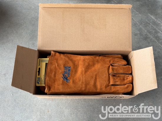 Unused Blue Hawk Welding Gloves (3 Pair per box)