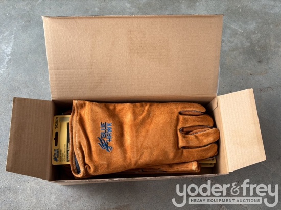 Unused Blue Hawk Welding Gloves (3 Pair per box)