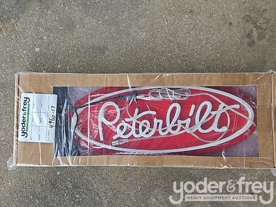 Unused Peterbilt Neon Sign