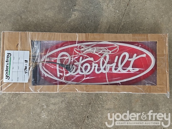 Unused Peterbilt Neon Sign