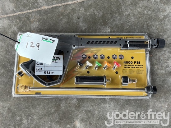 Unused Armor 4000 PSI Universal 9 pc Pressure Washer Replacement Wand, Gun Kit