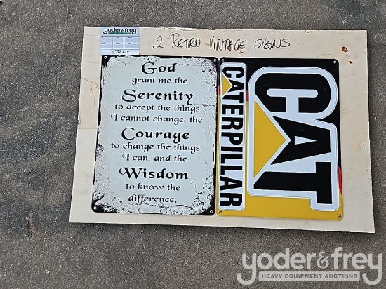 Unused Retro Vintage Signs (2 of)