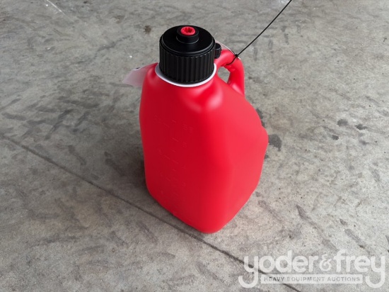 Unused 5 Gal Liquid Utility Jug Red