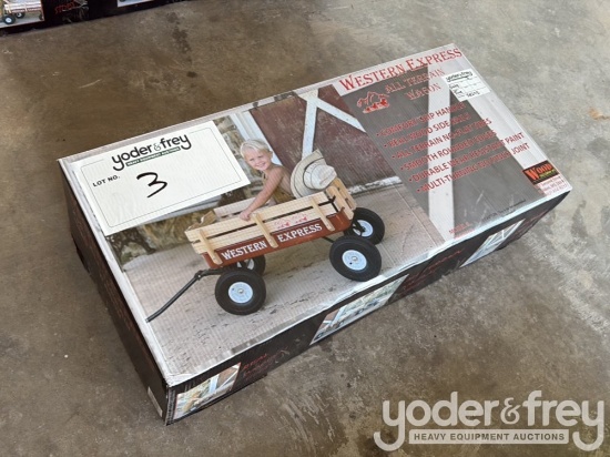 Unused Wagon Children All Terrain Farm Wagon, Red