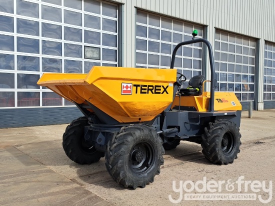Terex 6 Ton Swivel Dumper, Roll Bar