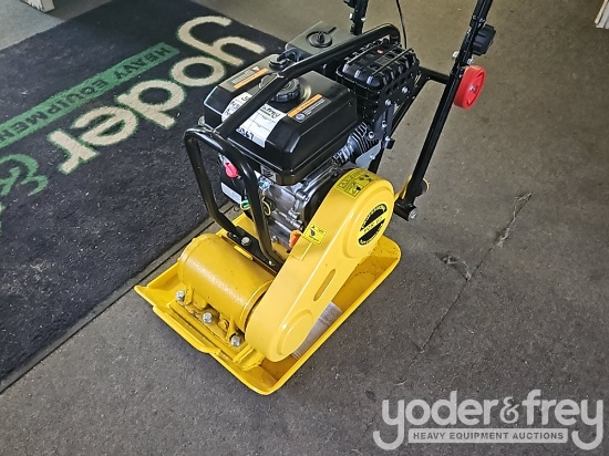 Unused 7HP Plate Compactor, 4200lbs Compaction Force, 22" x 16" Plate