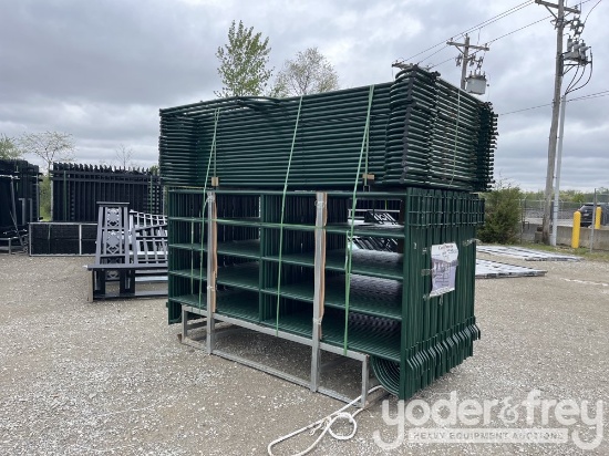 Unused 2025 10' Powder Coated Corral Panels (54+2 of)