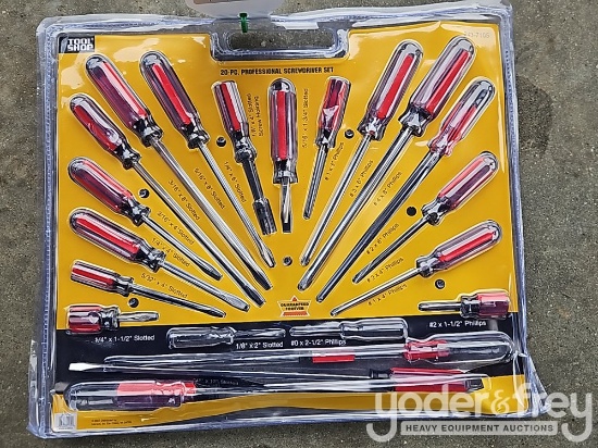 Unused 20 pc Professional Sears Type Screwdriver Set