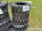 Unused Set of 4 Tires, 10-16.5 to suit Skidsteer