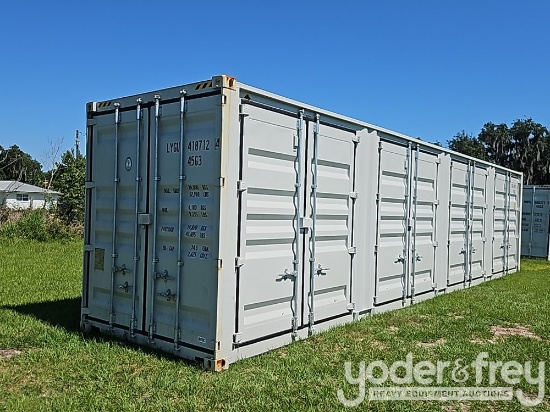 Unused 2026 40' HC Container c/w 4 Side Doors, 1 End Door