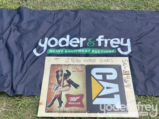 Unused Retro Vintage Signs (2 of)