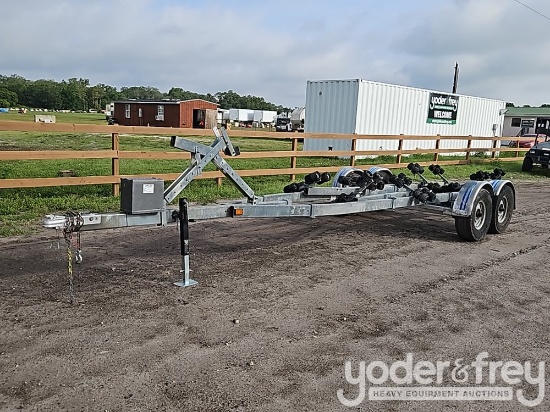 2026 HDME Ez Loader 25' Boat Trailer, Spring Leaf, Galvanized Steel, 6,000 Capacity (SOLD WITH REGIS