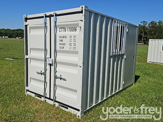 Unused 2026 9' Container c/w Pedestrian Door, Window