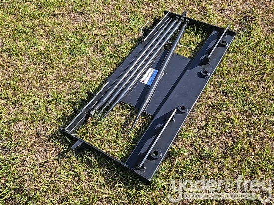 Unused 2026 JCT Bale Spear to suit Skidsteer Loader (4 Tines)