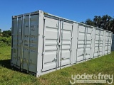 2026 40' HC Container c/w 4 Side Doors, 1 End Door (Damaged)