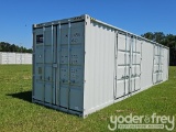 2026 40' HC Container c/w 2 Side Doors, 1 End Door