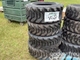 Unused Set of 4 Tires, 12-16.5 to suit Skidsteer