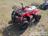 Unused 125 CC 4 Stroke ATV with Electric Start, Remote Control Speed Limiter, Kill Switch, Red