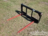Unused Bale Spear to suit Skidsteer Loader