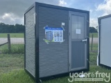 Unused Portable Bathroom c/w Shower, Grey,  Black Frame