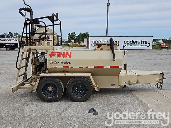 1997 Finn T-90TII Trailer Mounted Hydro Seeder/Mulcher, Yanmar 35HP Diesel Engine, 940gal. Capacity,