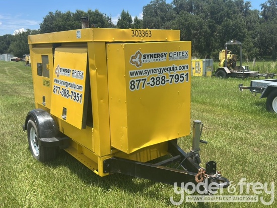 6" Pioneer Trash Water Pump, Single Axle Trailer