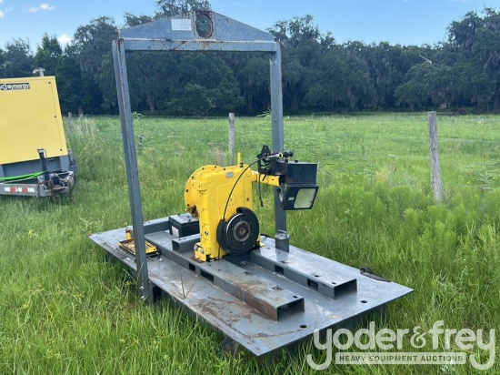 Skid Mounted 8" Rotary Water Pump (Spares, Missing Parts)
