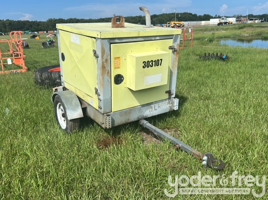 4" Dbl Diaphragm DD-OP-D-T Water Pump, Single Axle Trailer (Spares)