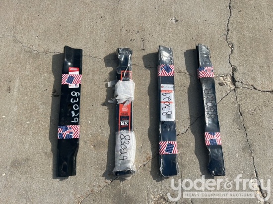 Assorted Mower Blades, (4 of)