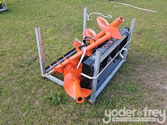 Unused 2026 Starvox 3 Augers 42" Max Drilling Depth c/w 200mm, 300mm, 450mm size to suit Skidsteer L