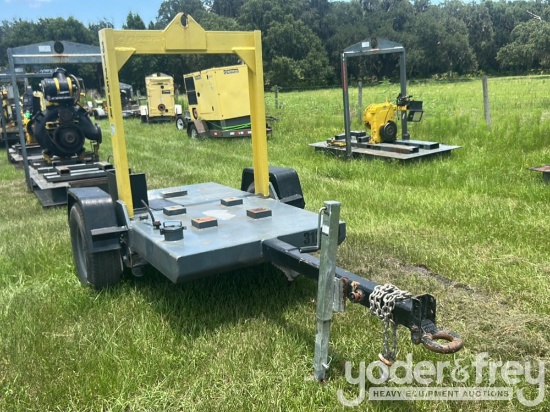 Single Axle Trailer to suit Water Pump