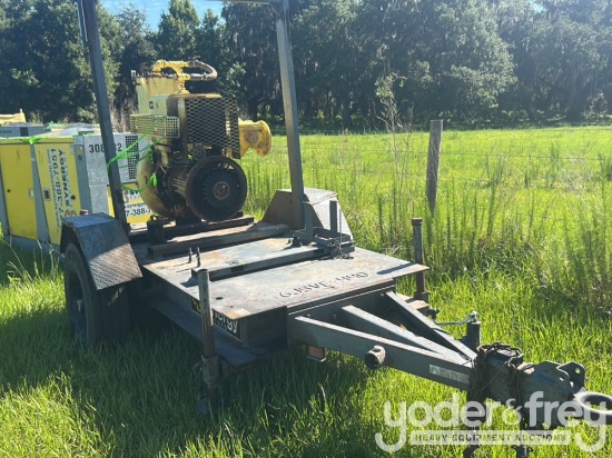 6" Trash AP-ST-OP-D-S Water Pump, Single Axle Trailer (Spares)