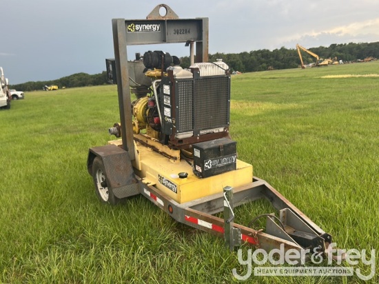 4X3 OP-D-T Water Pump, Single Axle Trailer