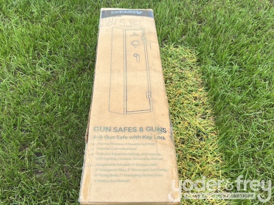 Unused 2026 Onshine 6-8 Gun Safe with Key Lock, 2 Movable Gun Rests, Electronic Lock, Mechanical Key