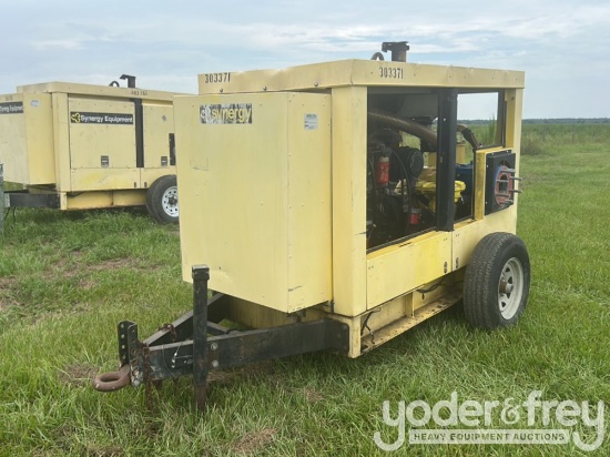 6" Pioneer Trash Water Pump, Single Axle Trailer