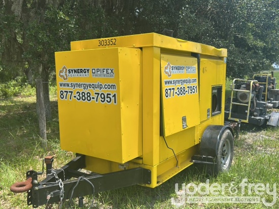 4" Trash AP-ST-SA-D-T Water Pump, Single Axle Trailer (Spares)