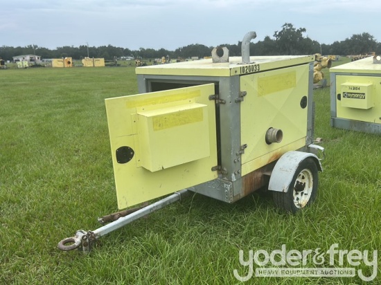 4" Double Diaphragm Water Pump, Single Axle Trailer