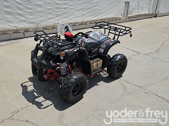 Unused 125CC ATV, 4 Stroke with Electric Start, Remote Control Speed Limiter/Kill Switch