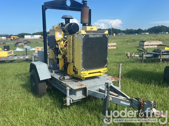 6" Trash Water Pump, Single Axle Trailer