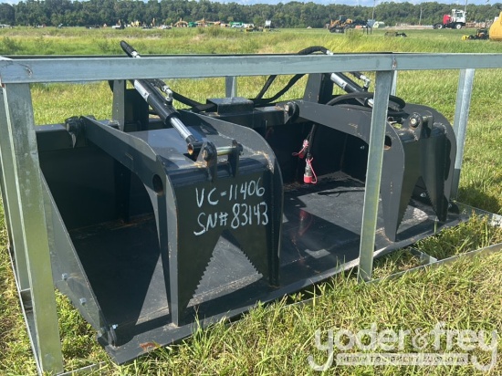 Unused HD Flat Bottom Grapple to suit Skidsteer