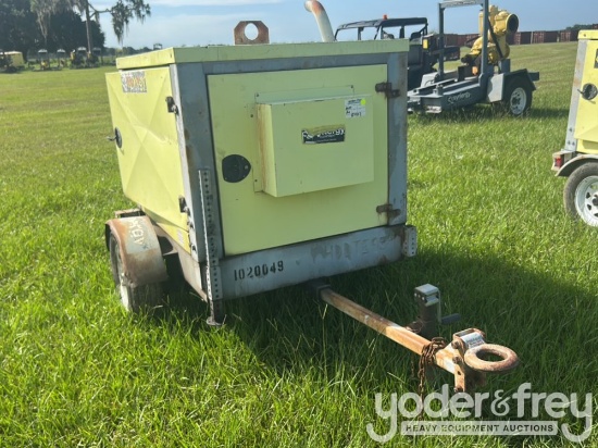 4" Dbl Diaphragm DD-OP-D-T Water Pump, Single Axle Trailer (Spares)