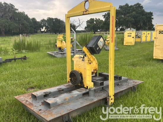 Skid Mounted 8" Rotary Water Pump (Spares, Missing Parts)