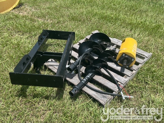 Unused GIYI 12", 16" Auger to suit Skidsteer