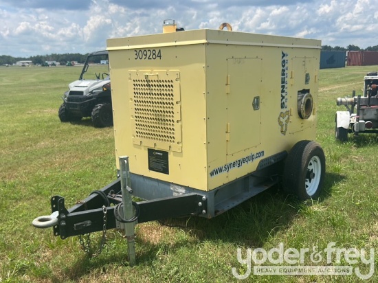 6" Centrifugal Trash Pioneer Water Pump, Single Axle Trailer