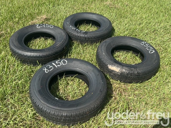 Unused ST225/75R15 Radial Trailer Tires, (4 of)