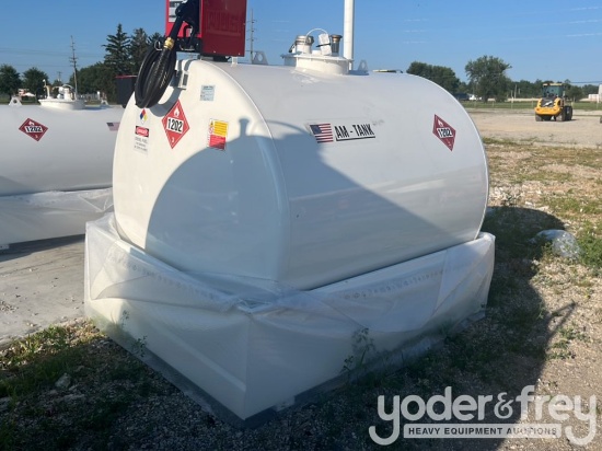 Unused 2026 AM - Tank 1000 Gallon Diesel Tank c/w Electric Pump, Manual Nozzle