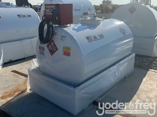 Unused 2026 AM - Tank 500 Gallon Diesel Tank c/w Electric Pump, Manual Nozzle
