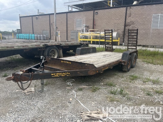 Pequea Tandem Axle Equipment Trailer, Ramps