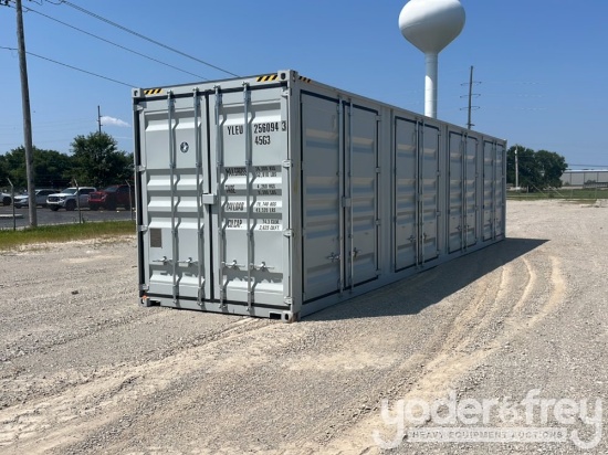 40' HC Multi Door Container, 4 Doors